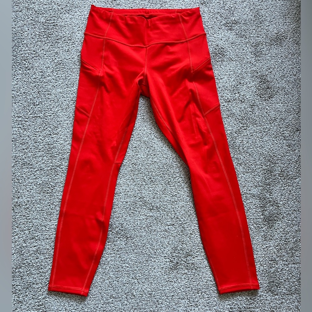 Athleta Bold Red Activewear leggings